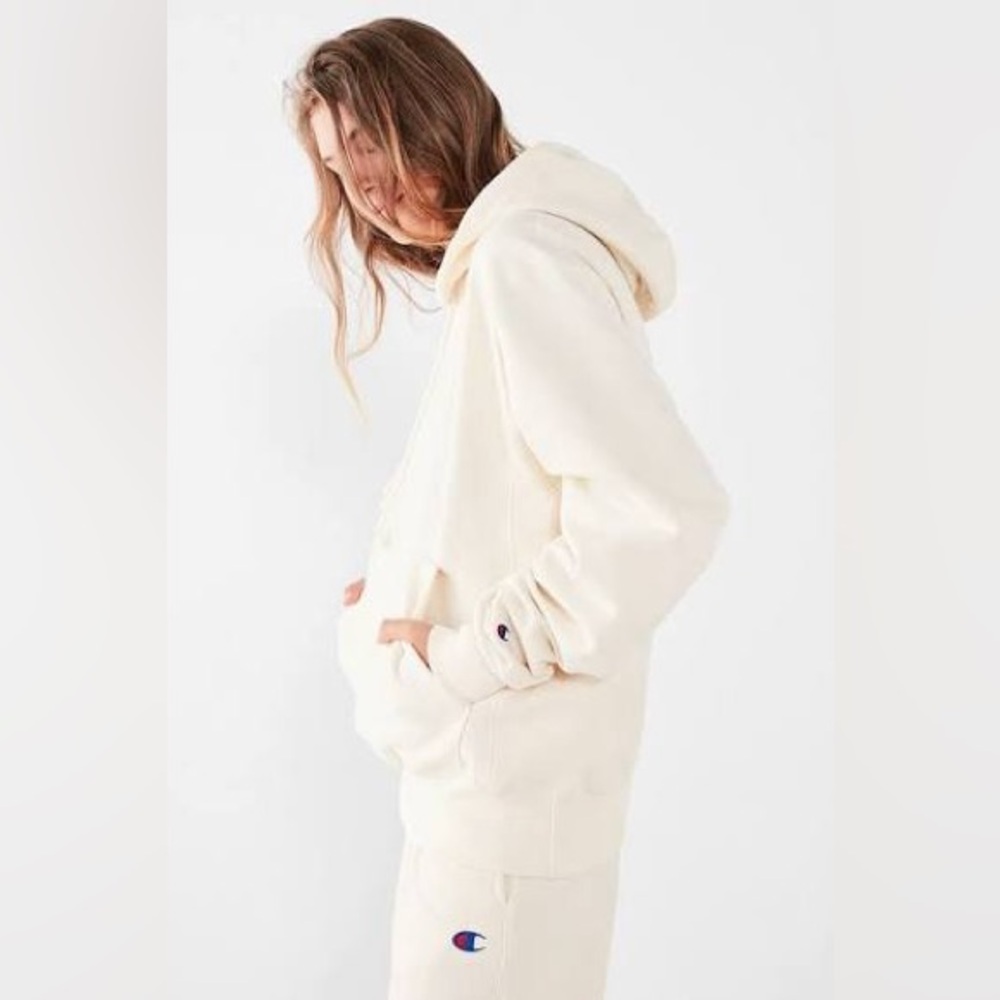 Champion Cream Reverse Weave Hoodie
